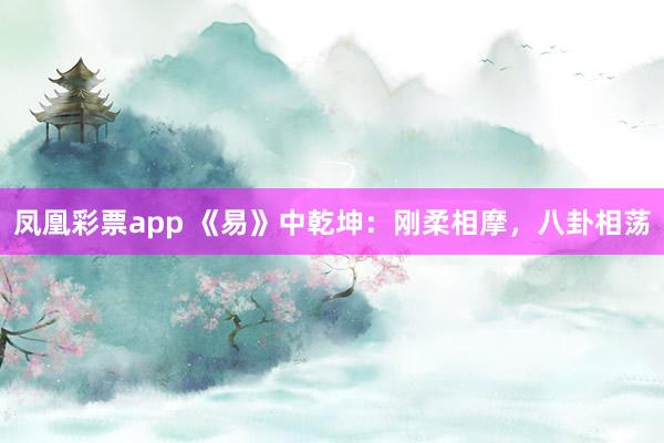 凤凰彩票app 《易》中乾坤:刚柔相摩,八卦相荡
