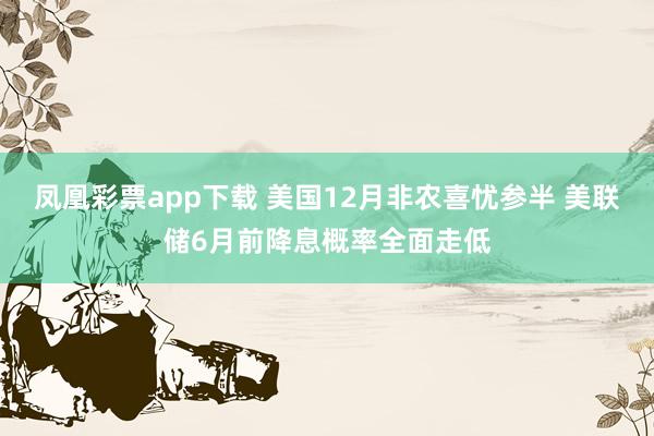 凤凰彩票app下载 美国12月非农喜忧参半 美联储6月前降息概率全面走低