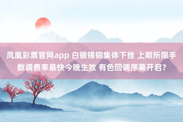 凤凰彩票官网app 白银锡铜集体下挫 上期所限手数调费率最快今晚生效 有色回调序幕开启？
