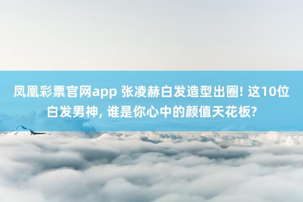 凤凰彩票官网app 张凌赫白发造型出圈! 这10位白发男神, 谁是你心中的颜值天花板?